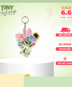 Móc khóa hình bó hoa