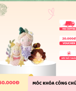 14 mẫu móc khoá len công chúa Disney mà ai cũng mê