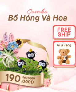 Combo 1 bồ hóng và 1 bó hoa nhỏ