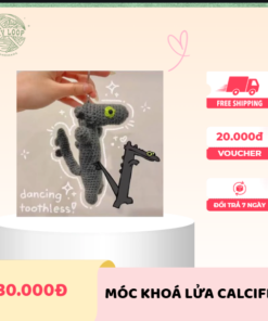 Móc khóa hình meme găn sún handmade len dễ thương