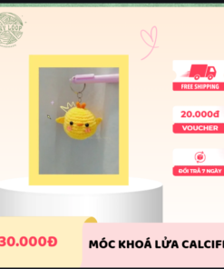 Móc khóa hình con gà handmade tô điểm phong cách