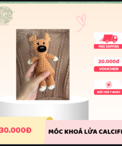 Móc khóa hình con gấu handmade nhỏ xinh trang trí balo
