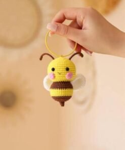 Móc khóa len hình con ong dễ thương cute ý nghĩa